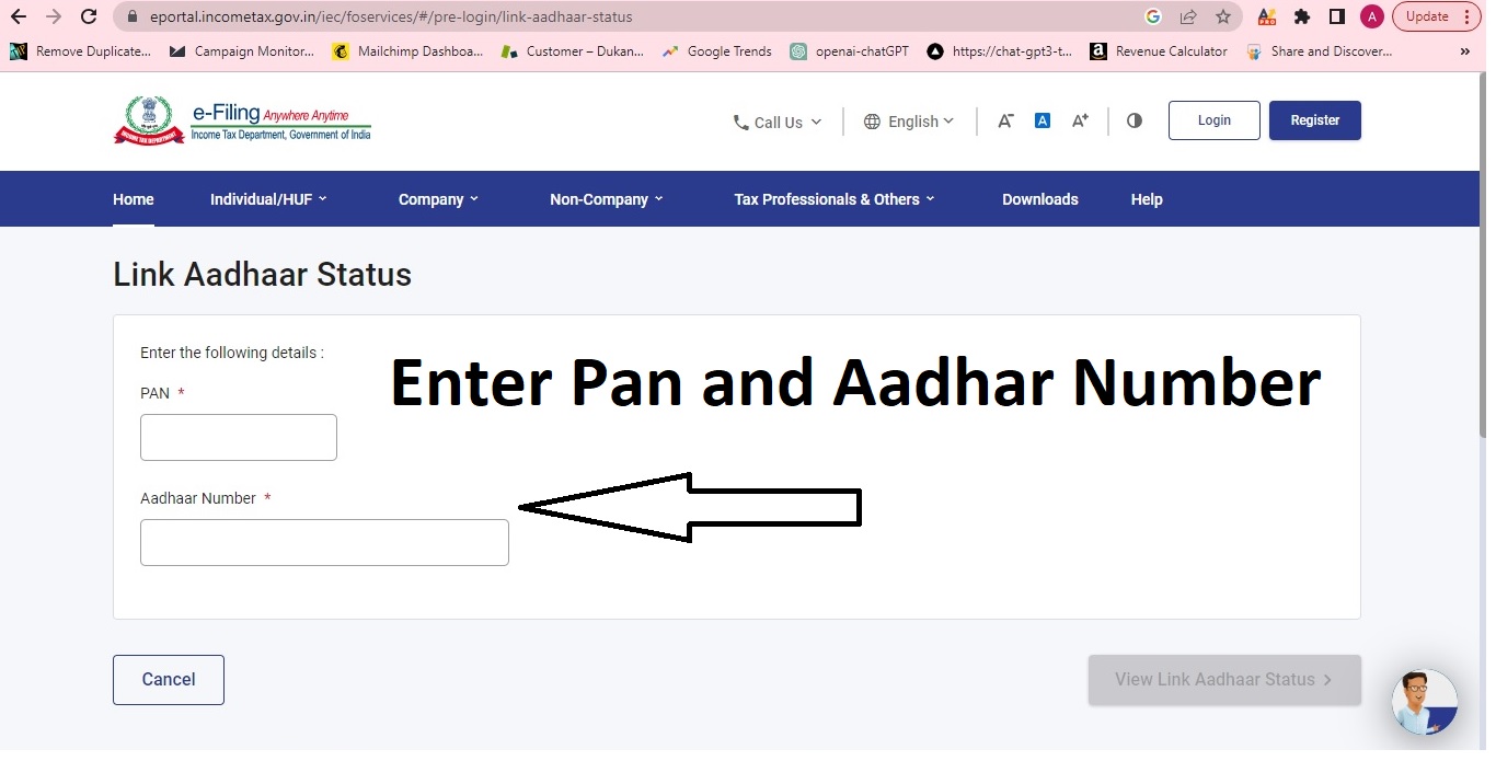 Pan Card Aadhaar Link Check Quicko